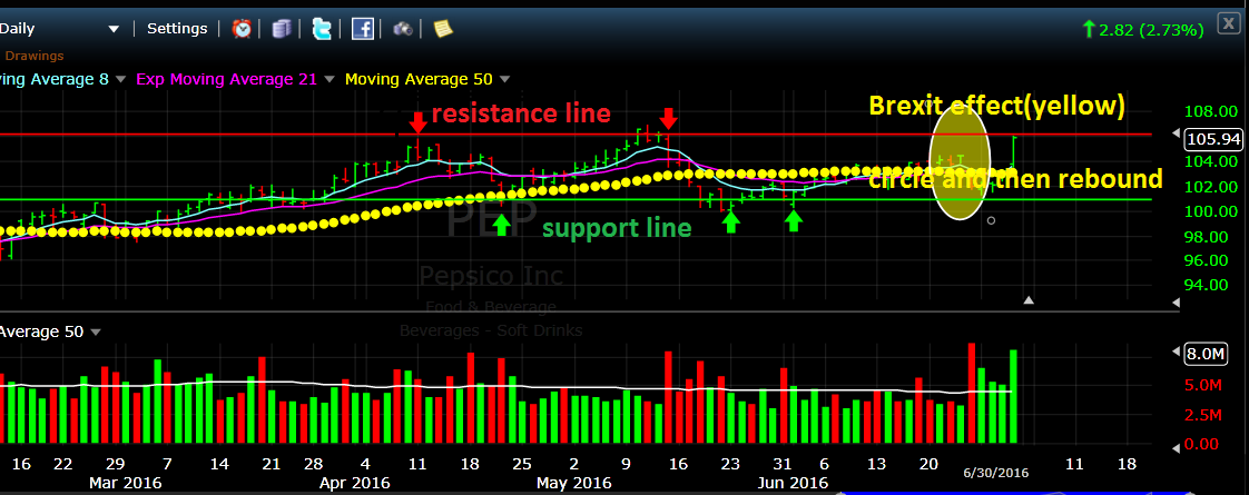 Pepsico Daily Price Chart