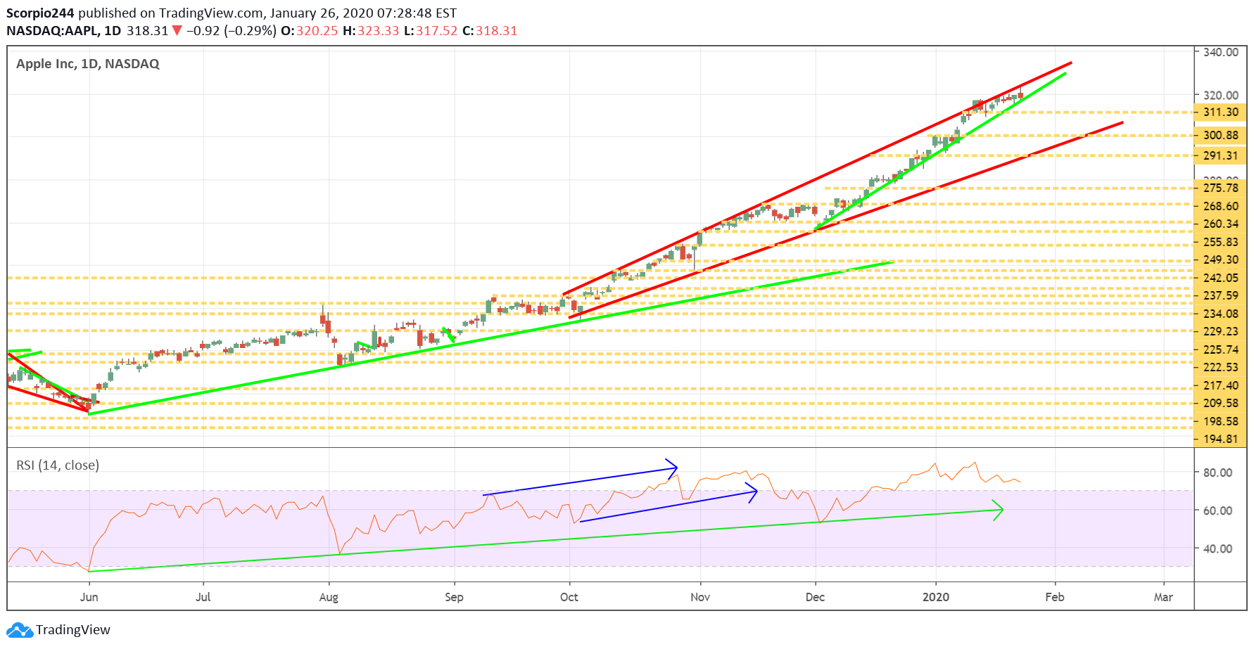 Apple Inc Daily Chart