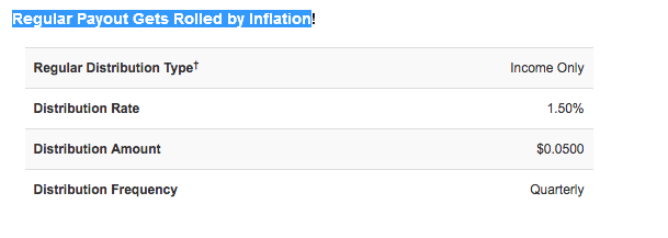 Regular Payout Gets Rolled by Inflation