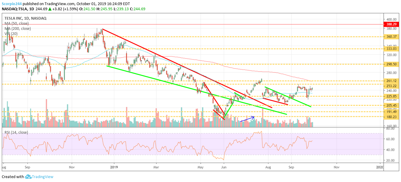 Tesla Inc Daily Chart