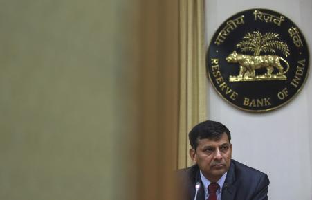 © Reuters/Danish Siddiqui. The Reserve Bank of India (RBI) Governor Raghuram Rajan listens to a question during a news conference, after the bi-monthly monetary policy review, in Mumbai, Feb. 3, 2015.