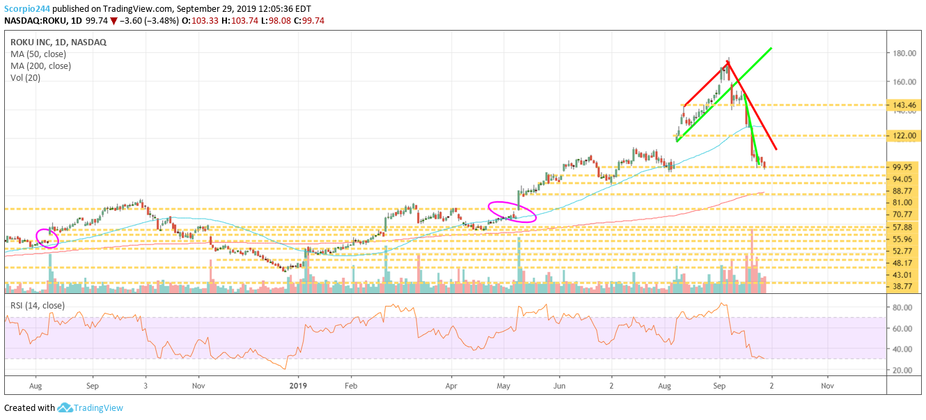 Roku Inc Daily Chart