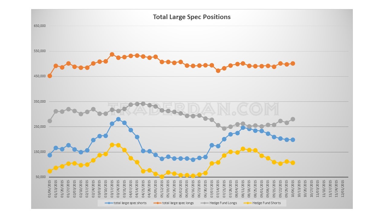 Hedge fund Large Spec Positions