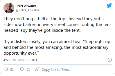 Peter Atwater Tweet