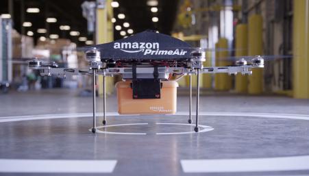 © Amazon. Amazon has been pushing its delivery drone program, called 'Prime Air,' since 2013.