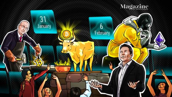 BTC bounceback, ETH’s ‘legit crisis,’ Elon Musk’s DOGE stunt: Hodler’s Digest, Jan. 31–Feb. 6